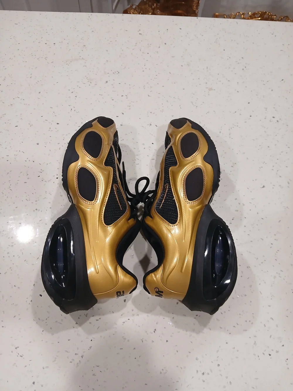 Size 9.5 - Nike Air Max Muse Metallic Gold Black W